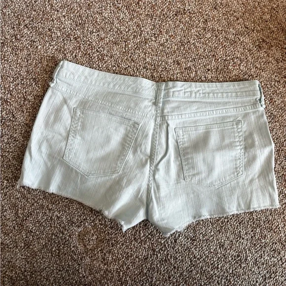 Light Blue Women's Denim Shorts - Picture 2 of 4